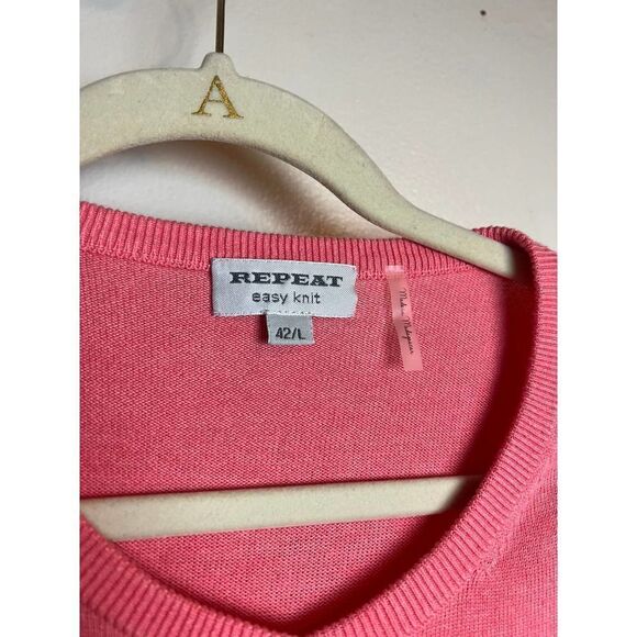 REPEAT Easy Knit Coral Cardigan Sz. L - Picture 4 of 6